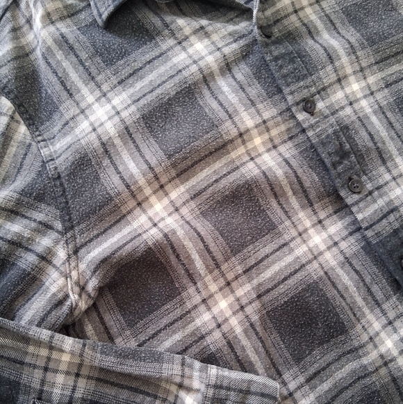 Hollister 100% Cotton Smokey Grey Flannel - Picture 6 of 12